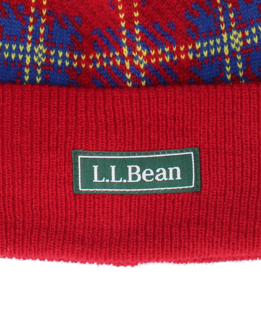 L.L.Bean JACQUARD KNIT WATCH ACRYLIC | 57cm～59cm(98) GRAY BEAR